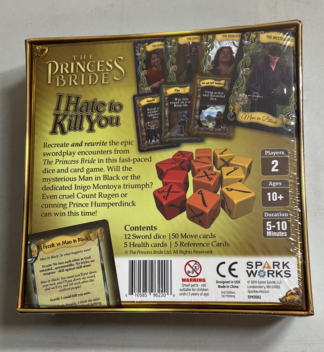 The Princess Bride: I Hate to Kill You – Board Game – Spark Works Sealed NIB