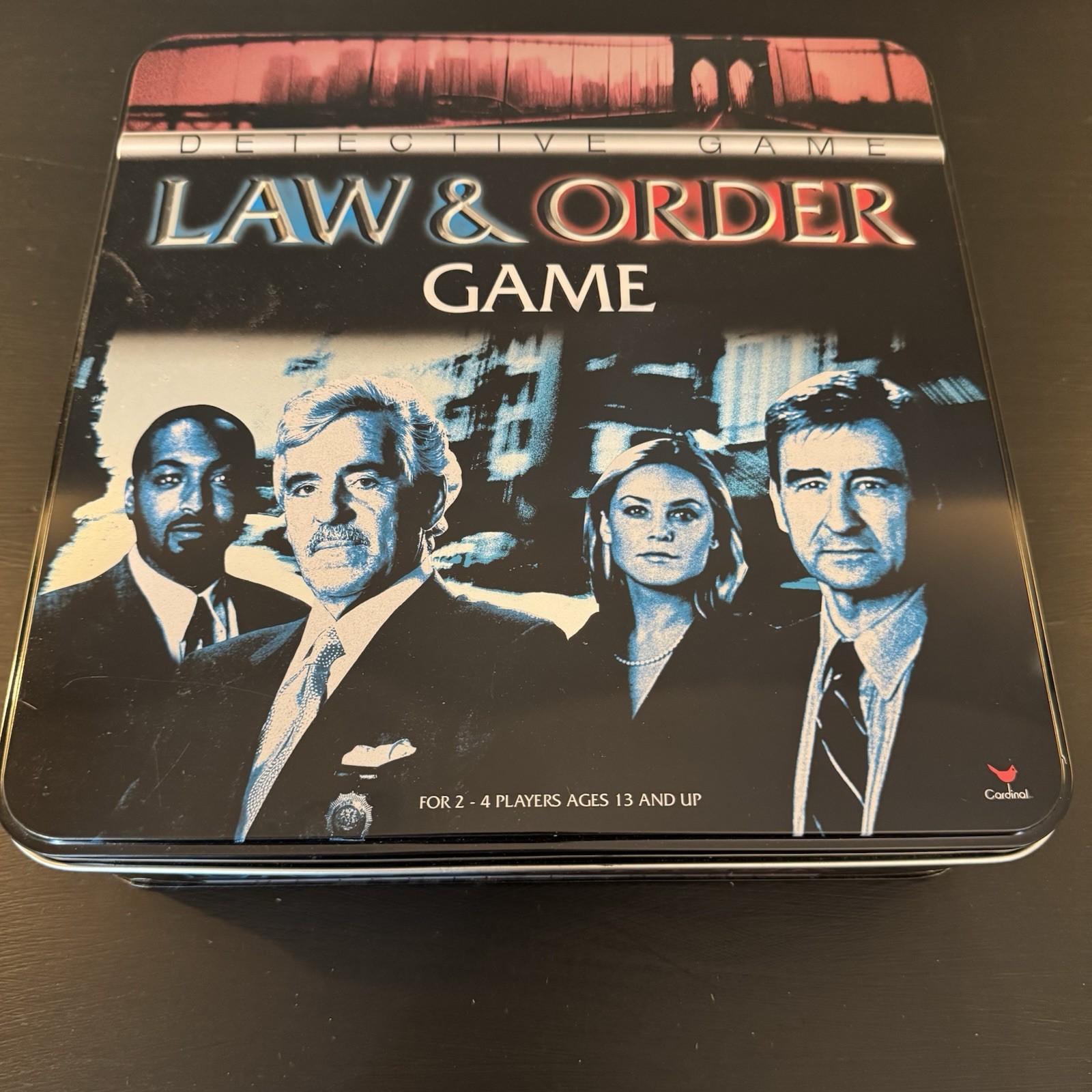Law & Order Board Game Tin Edition 2004 Detective Game 2–4 Players As-Is