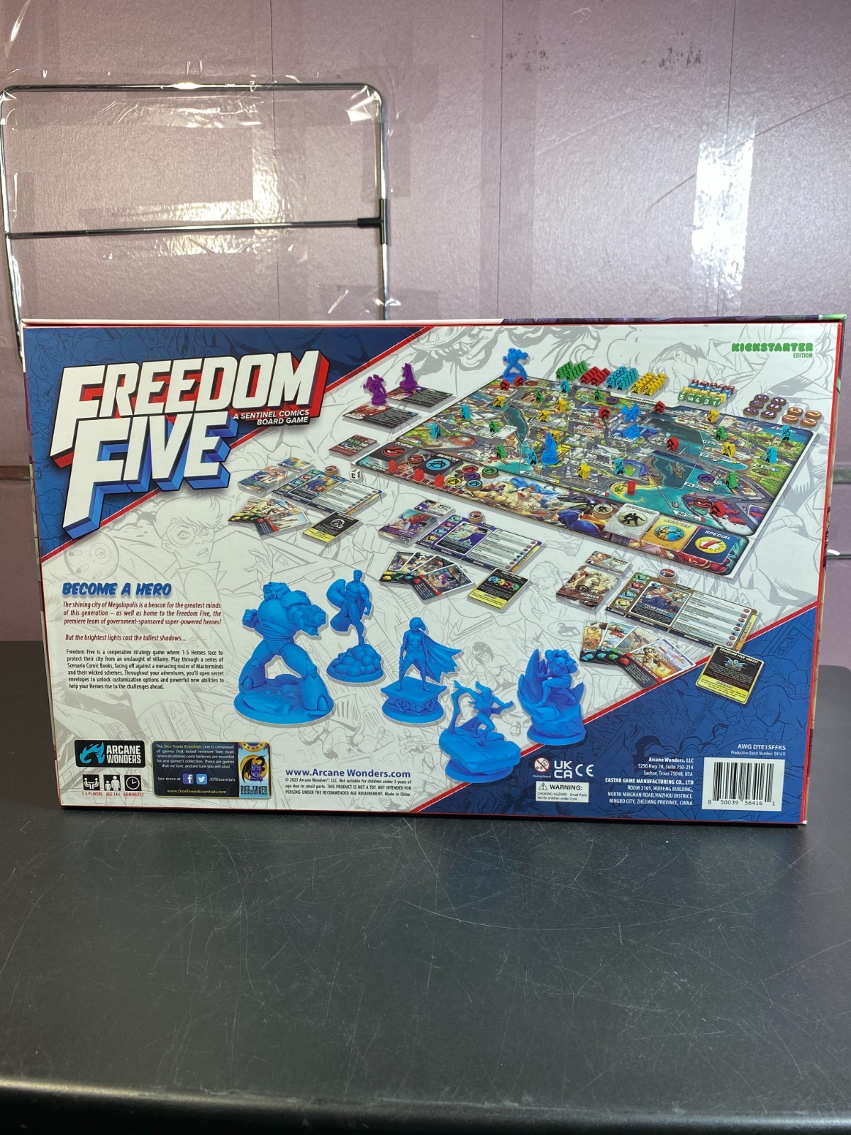 Arcane Wonders core game unpainted Freedom Five Kickstarter Board Game new boxed