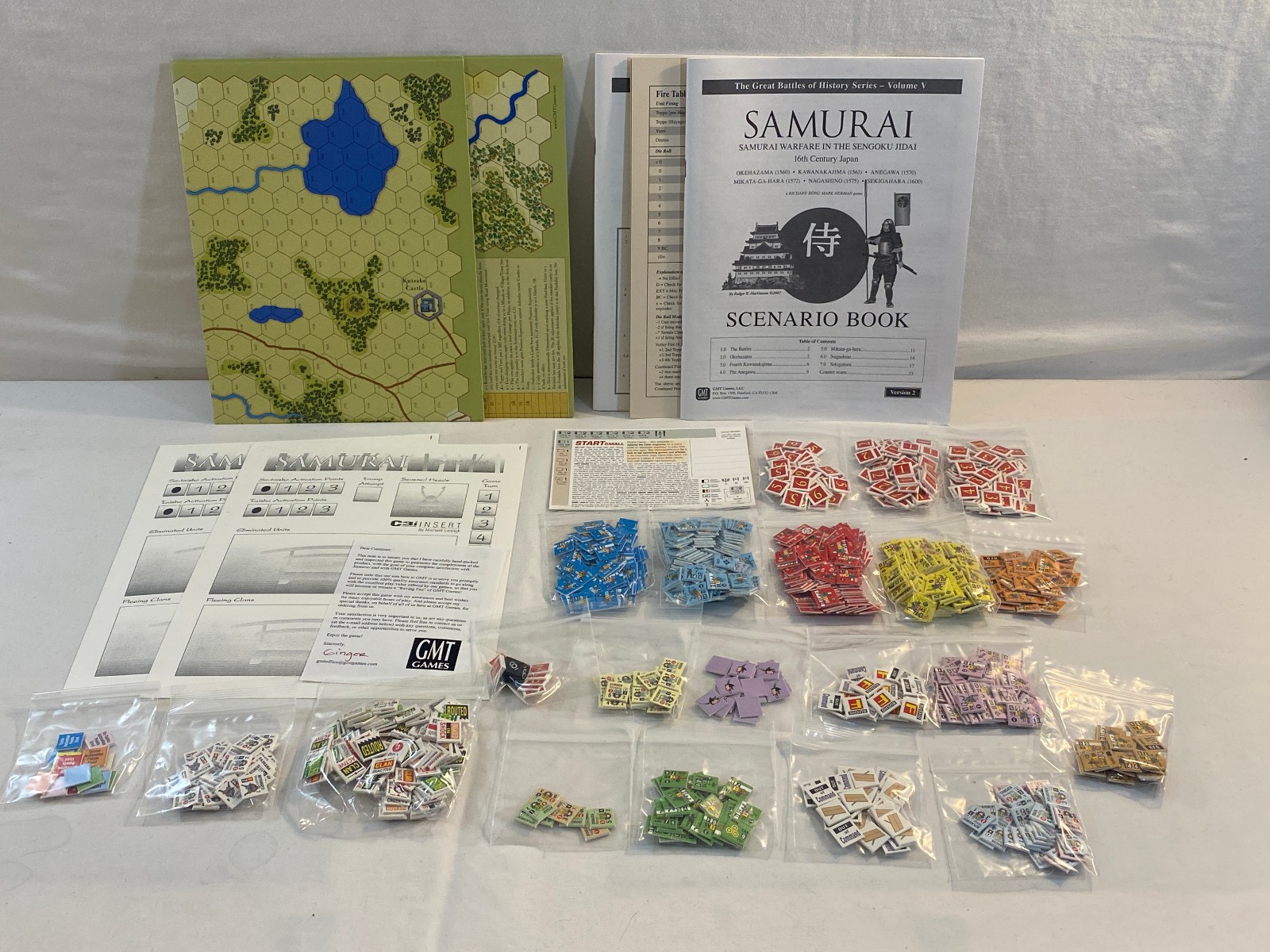 SAMURAI 2ND ED: WARFARE IN 16TH CENTURY JAPAN BOARD GAME 2007 GMT 9601-07