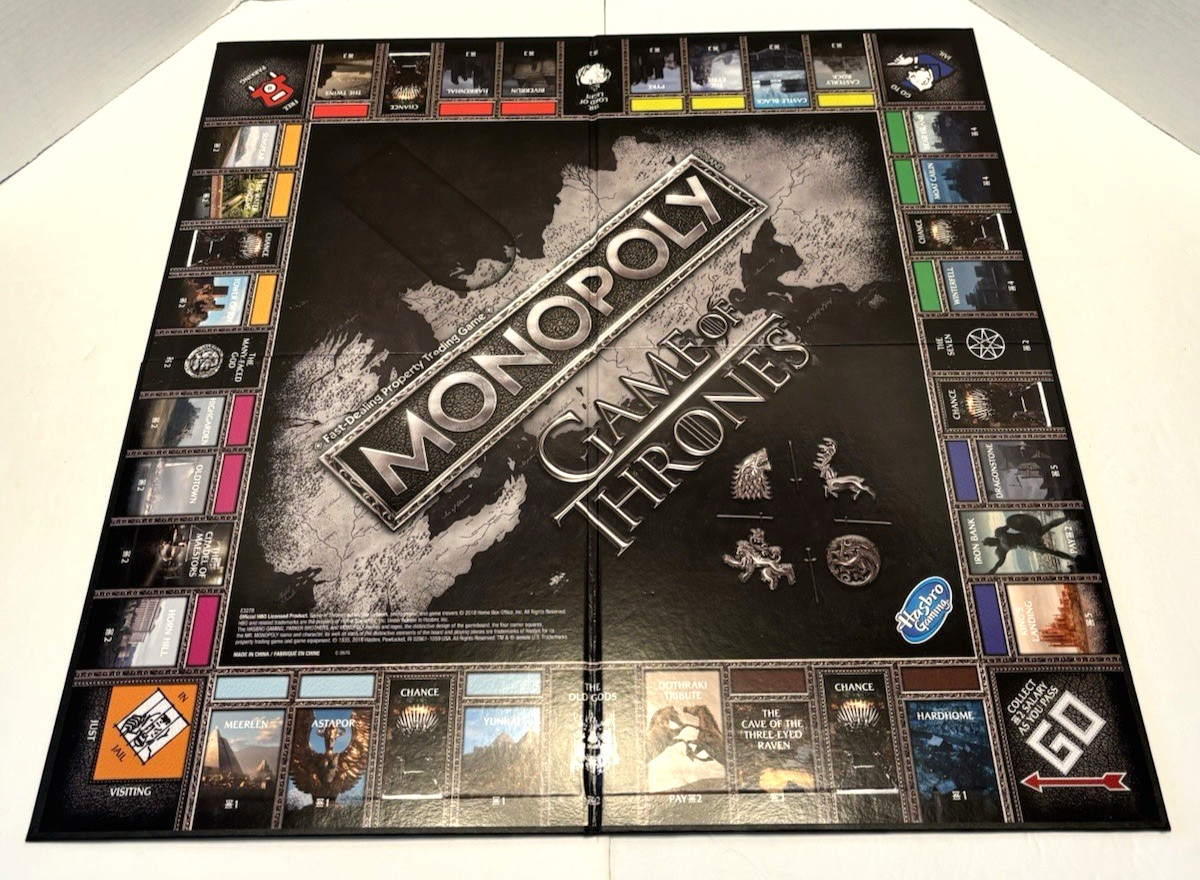 Monopoly Game Of Thrones Edition Board Game 2018 w/ Sound – Mostly Complete