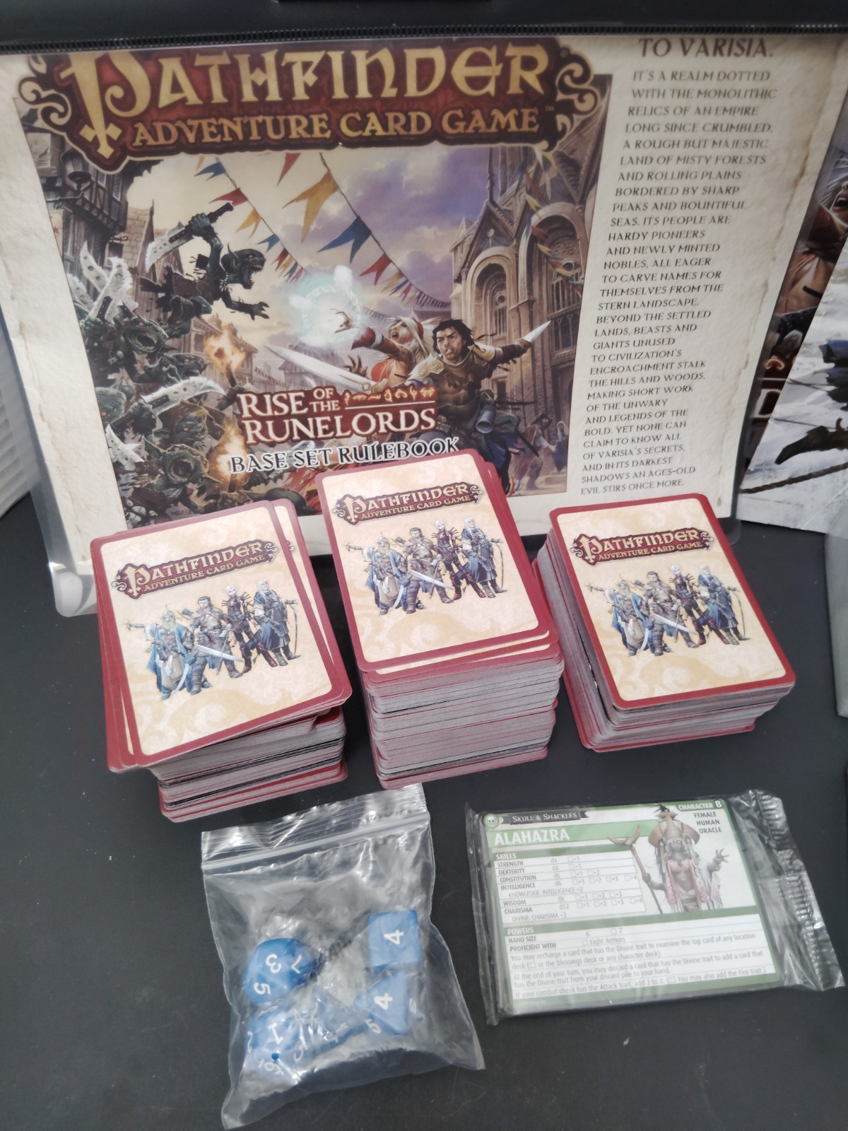 Pathfinder Adventure Card Game Rise of the Runelords & Skull & Shackles Extras