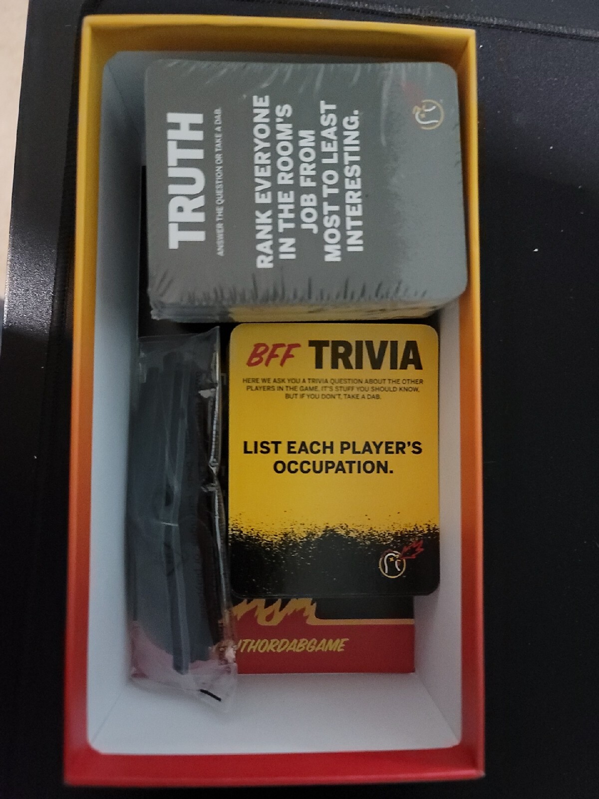 Hot Ones Truth or Dab The Game Card Game