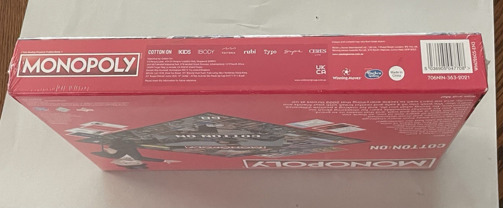Monopoly Cotton: On From Australia to the World Board Game (New—In Shrinkwrap)