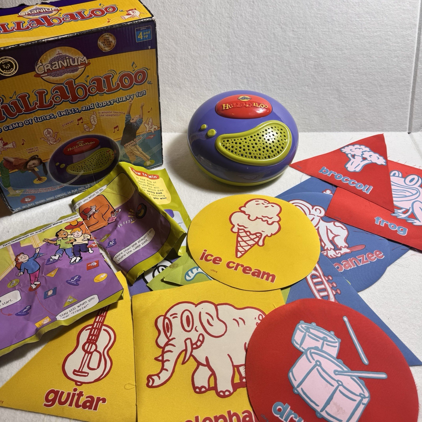 Cranium Hullabaloo Interactive Kids Game Complete Tested Works Ages 4+ 2002 Toy