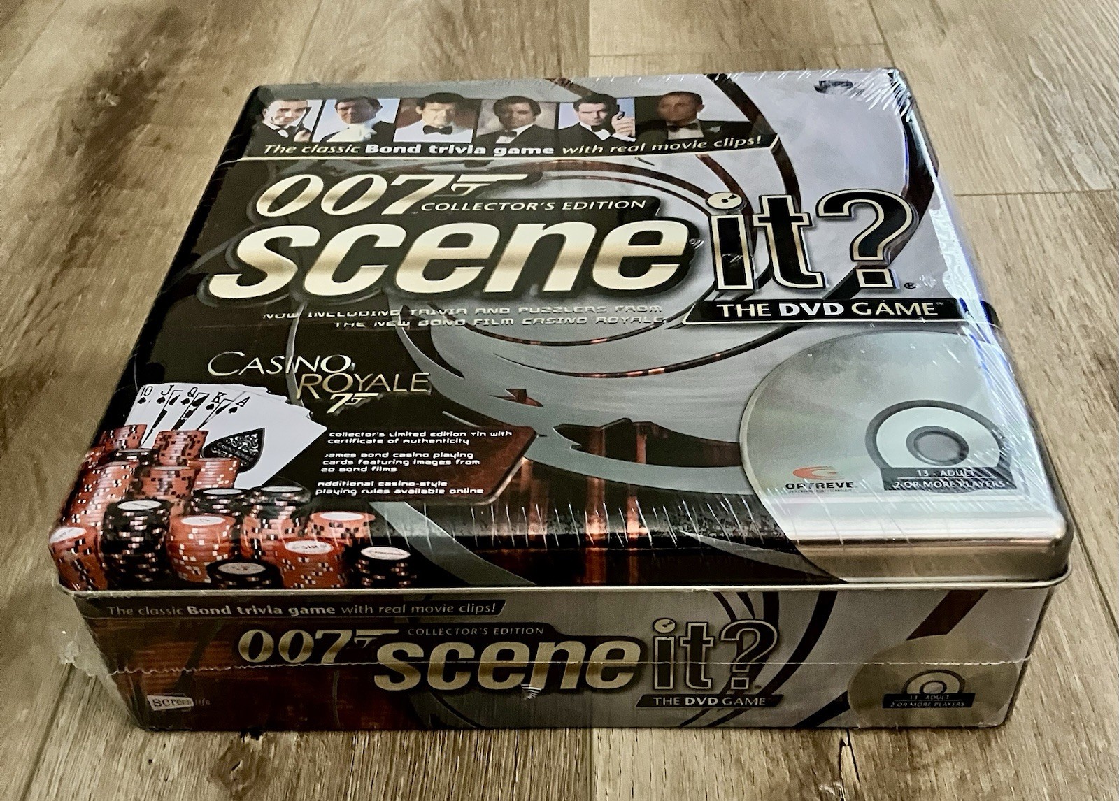 Scene It 007 James Bond Collectors Edition Tin DVD Board Game Casino Royale NEW