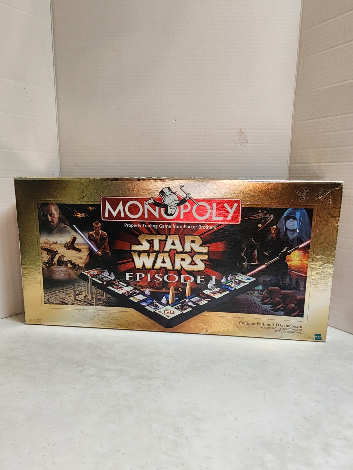 1999 Monopoly STAR WARS Episode 1 Collector Edition 3D Game Board Complete
