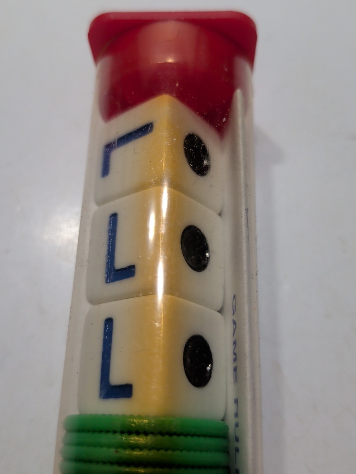 ✨VINTAGE✨ LCR Left Center Right DICE GAME in Tube COMPLETE w/Instructions, 1992