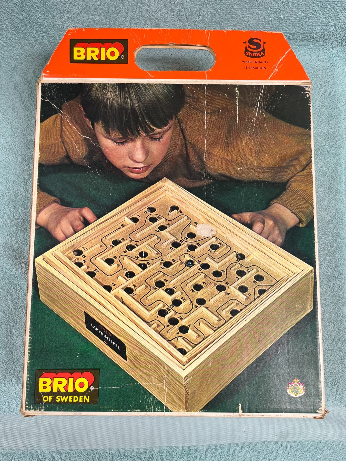 Brio Labyrinth Wooden Maze Game Model 31804 with Original Box & Balls Sweden
