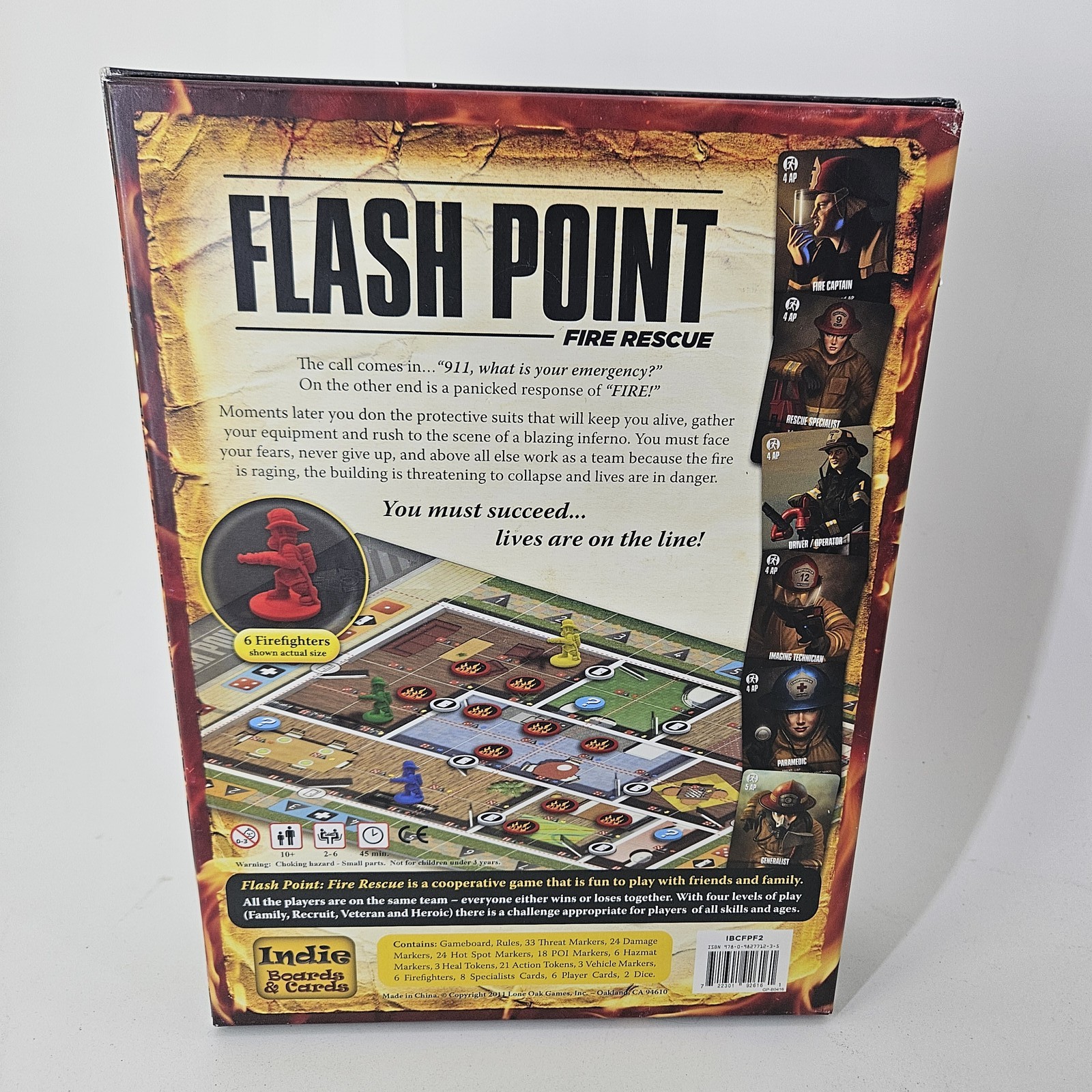 Flash Point Fire Rescue Cooperative Board Game by Indie Boards & Cards Complete