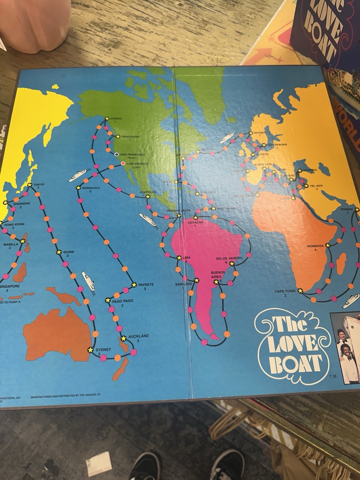 Vtg 1980 The Love Boat Board Game World Cruise 100% Complete Very Nice See Pics!