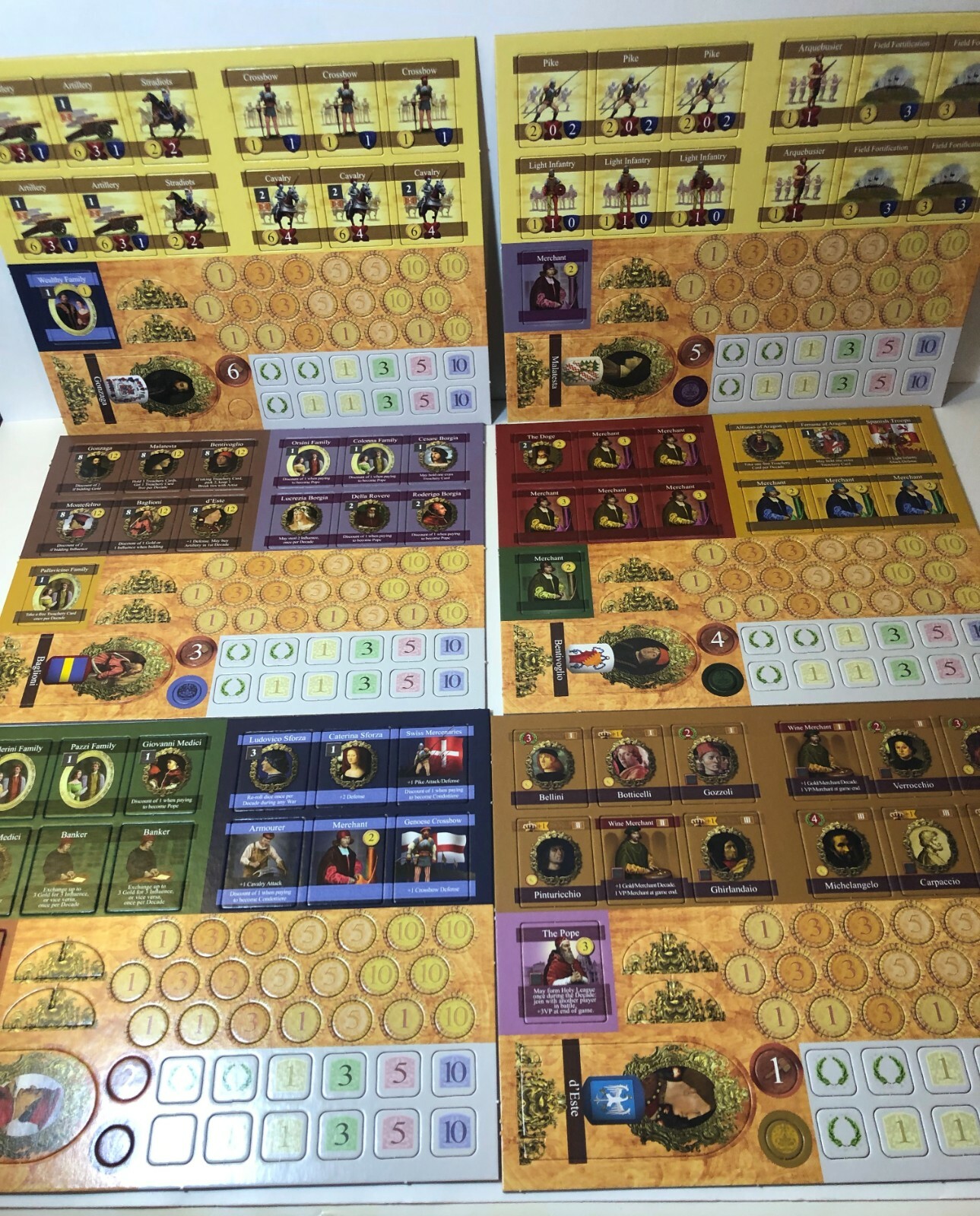 MERCURY Games PRINCESS OF THE RENAISSANCE Board Game Missing Instructions