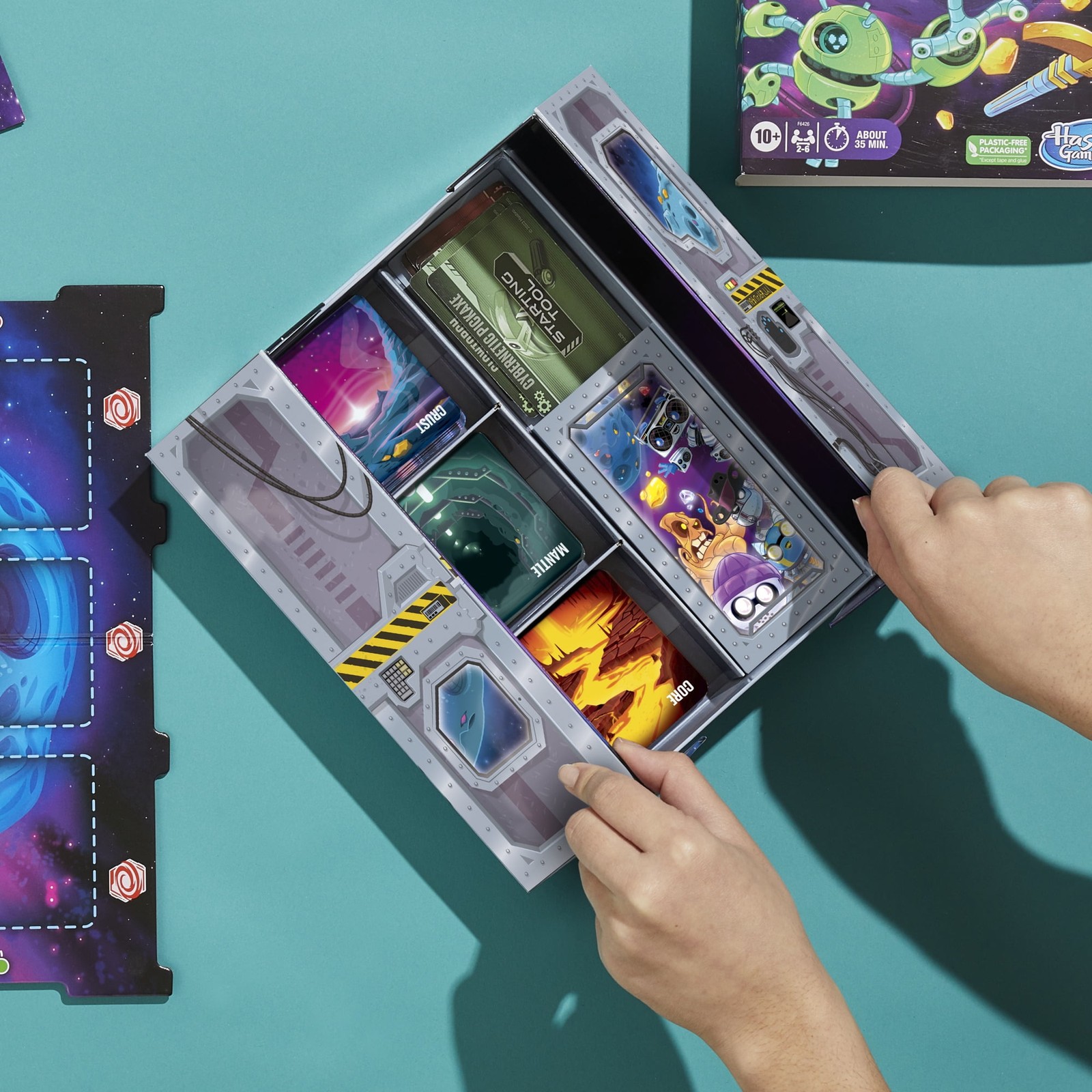 Hasbro Gaming Galaxy Goldmine Family Strategy Card Game for 10+, 2-6 Players