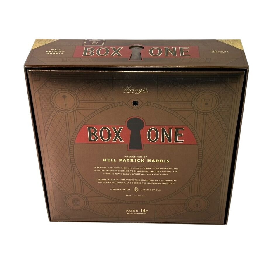 BOX ONE Game by Neil Patrick Harris THEORY 11 Trivia Codes Puzzles 2020