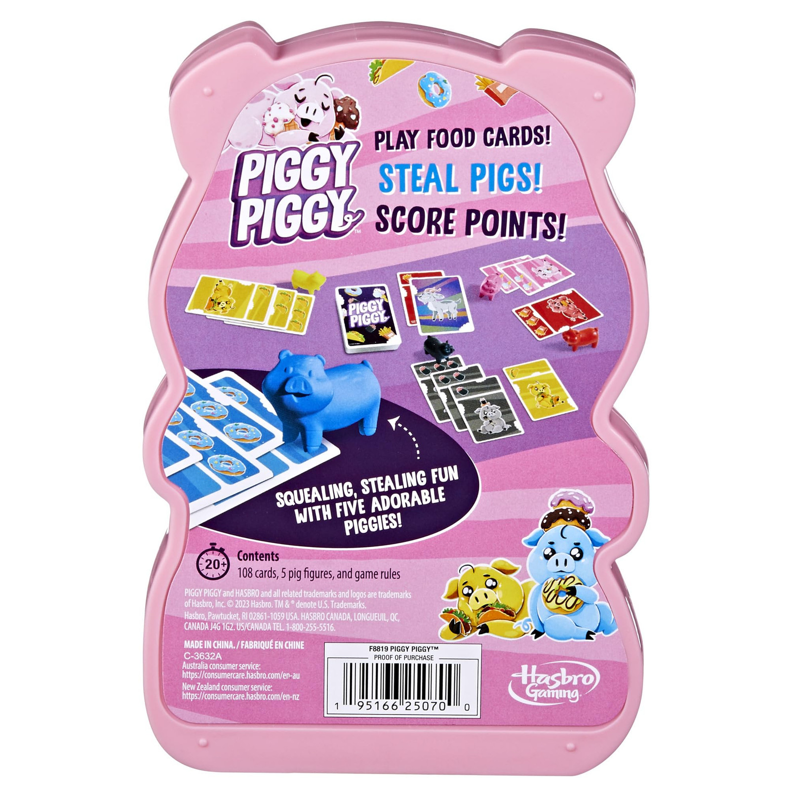 Piggy Piggy Card Game Fun Family Game for Kids Ages 7 and Up 2 to 6 Players