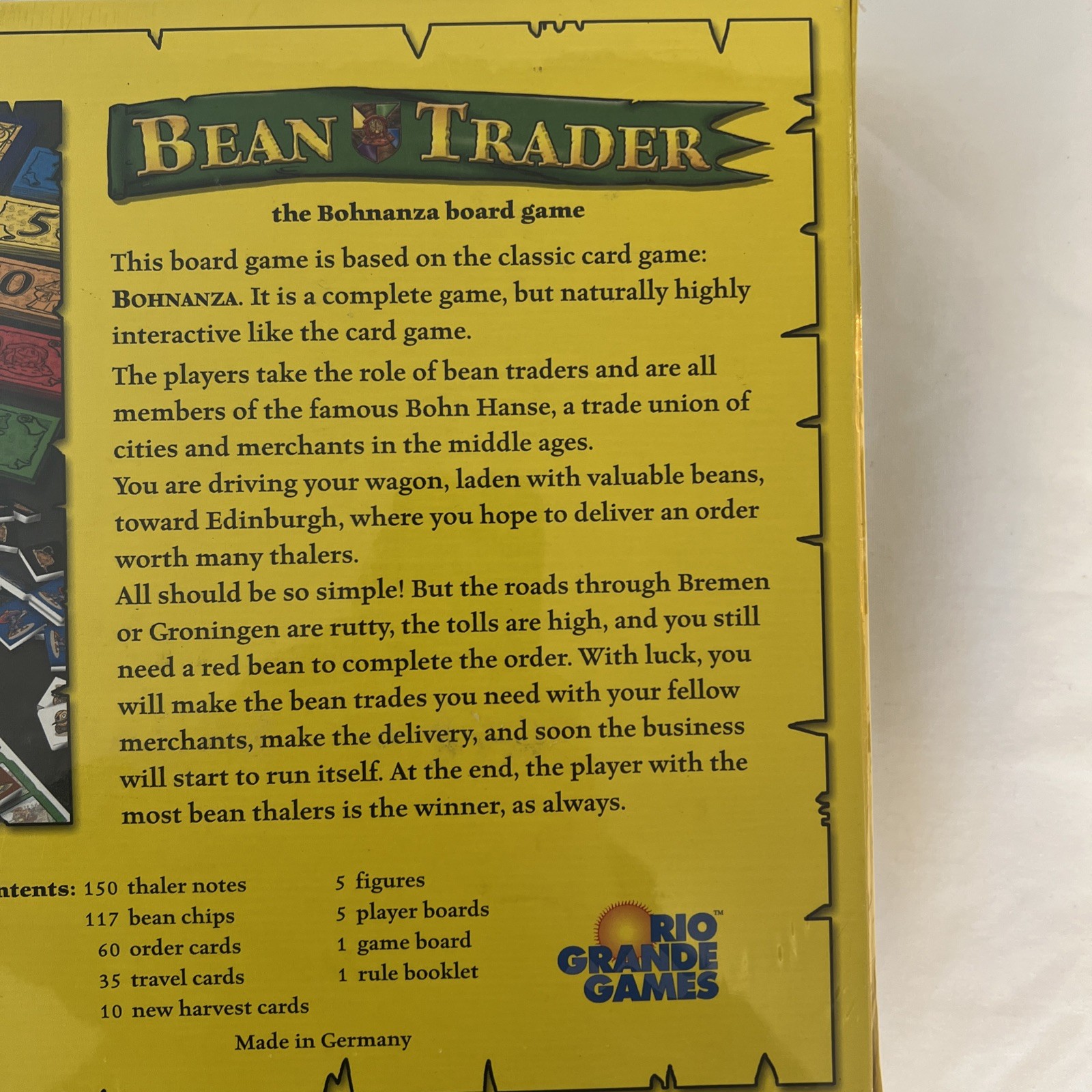 Vintage Bean Trader the Bohnanza Board Game Amigo Rio Grande New Sealed