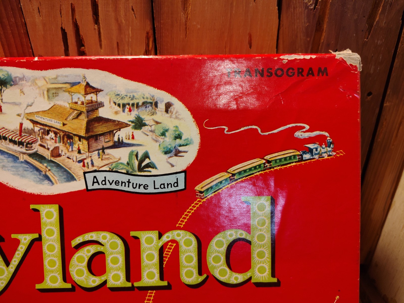 Vintage Walt Disney’s Disneyland Board Game 1954 Transogram Made In USA