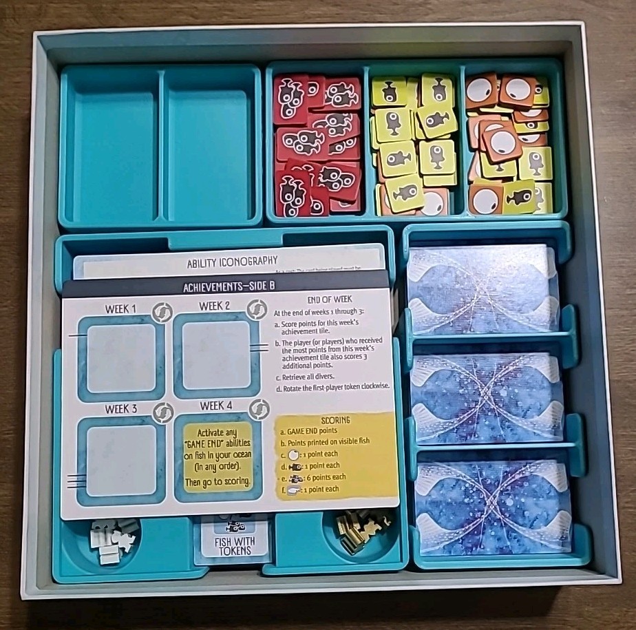 Finspan Storage Solution Box Insert – Board Game Upgrade – 3d Printed ANY COLOR