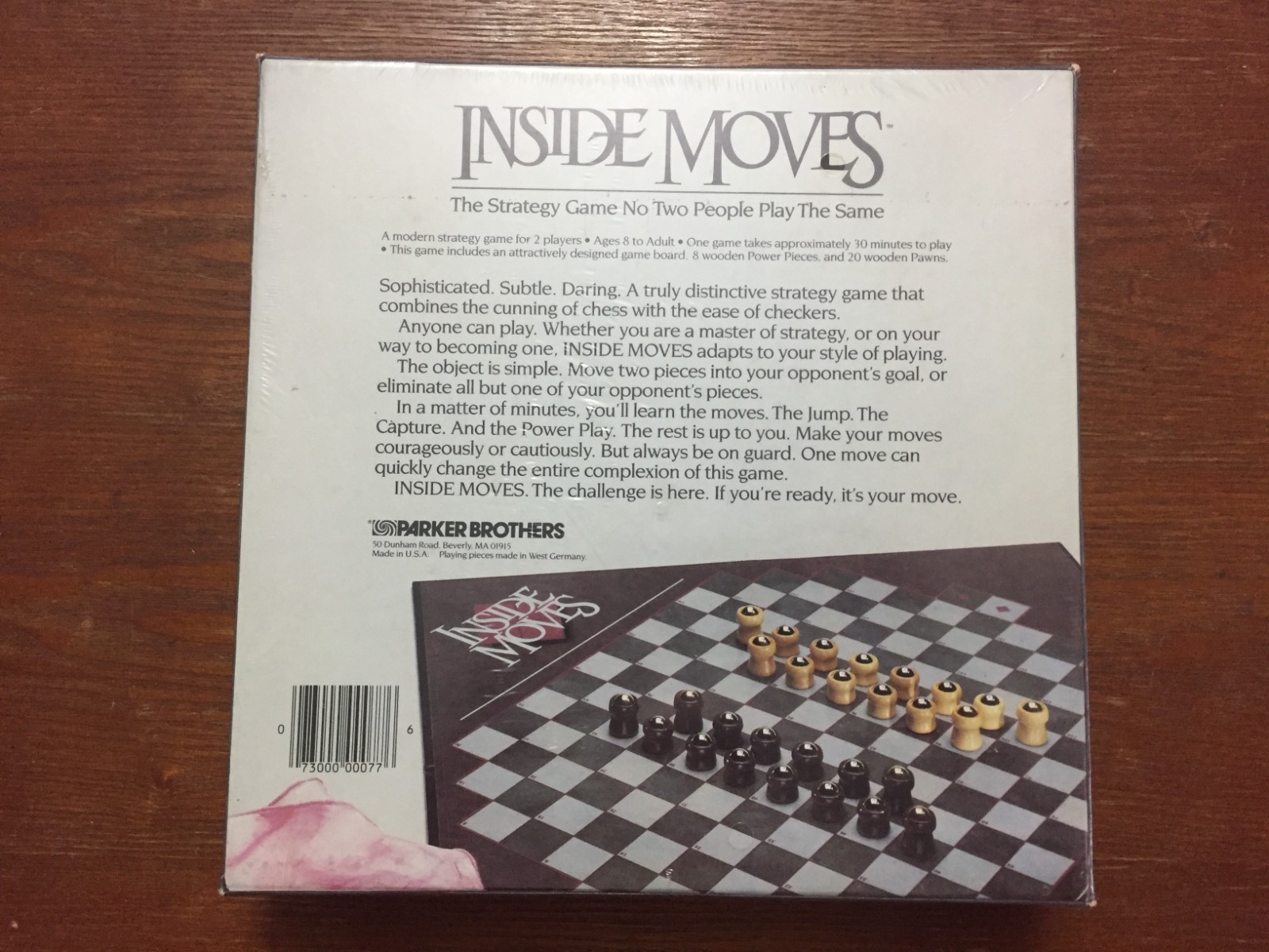 Inside Moves Strategy Board Game by Parker Brothers 1985 – VTG – New – Sealed