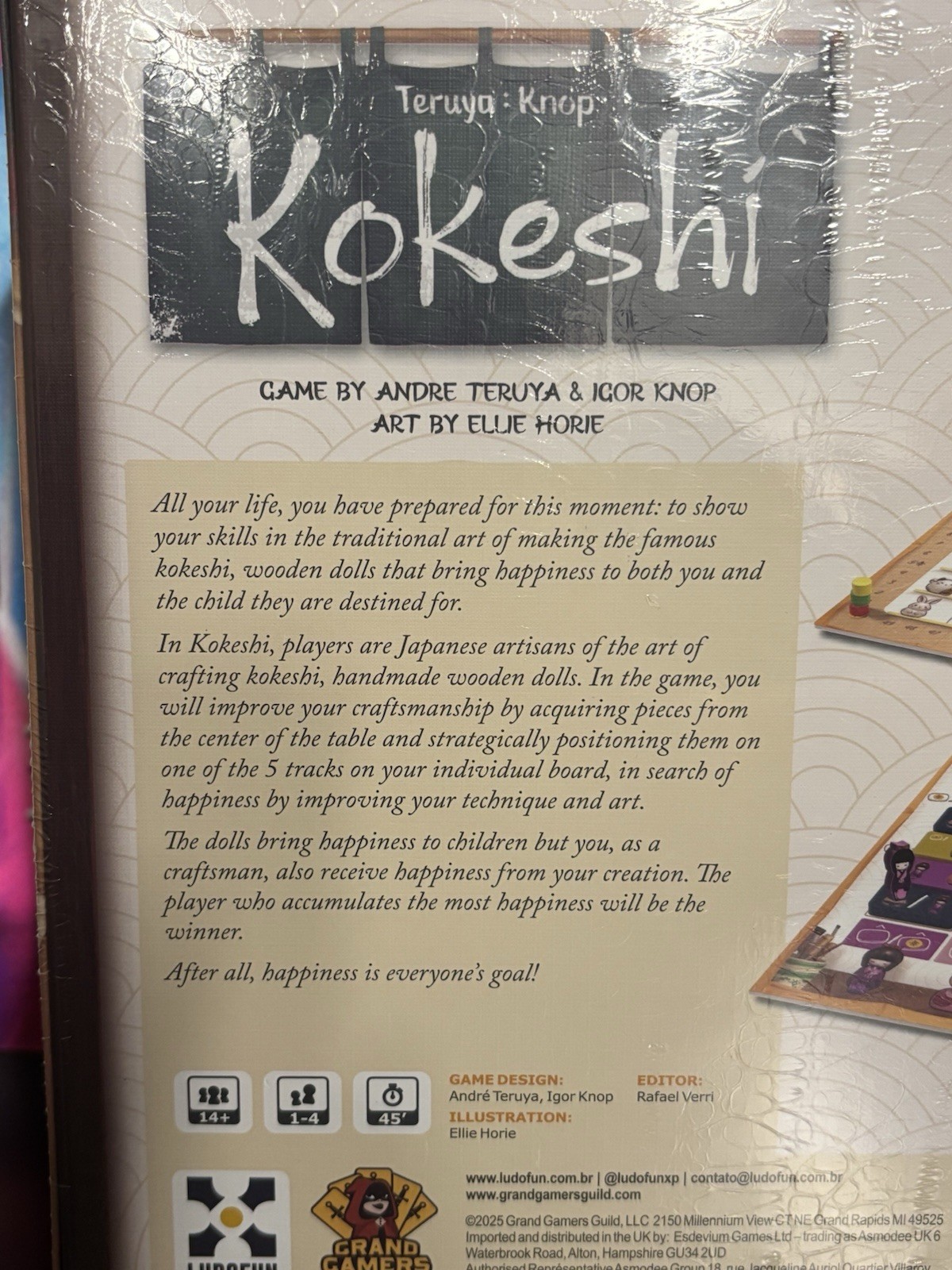 New Kokeshi Board Game Family Night Grand Gamers Guild Ludofun