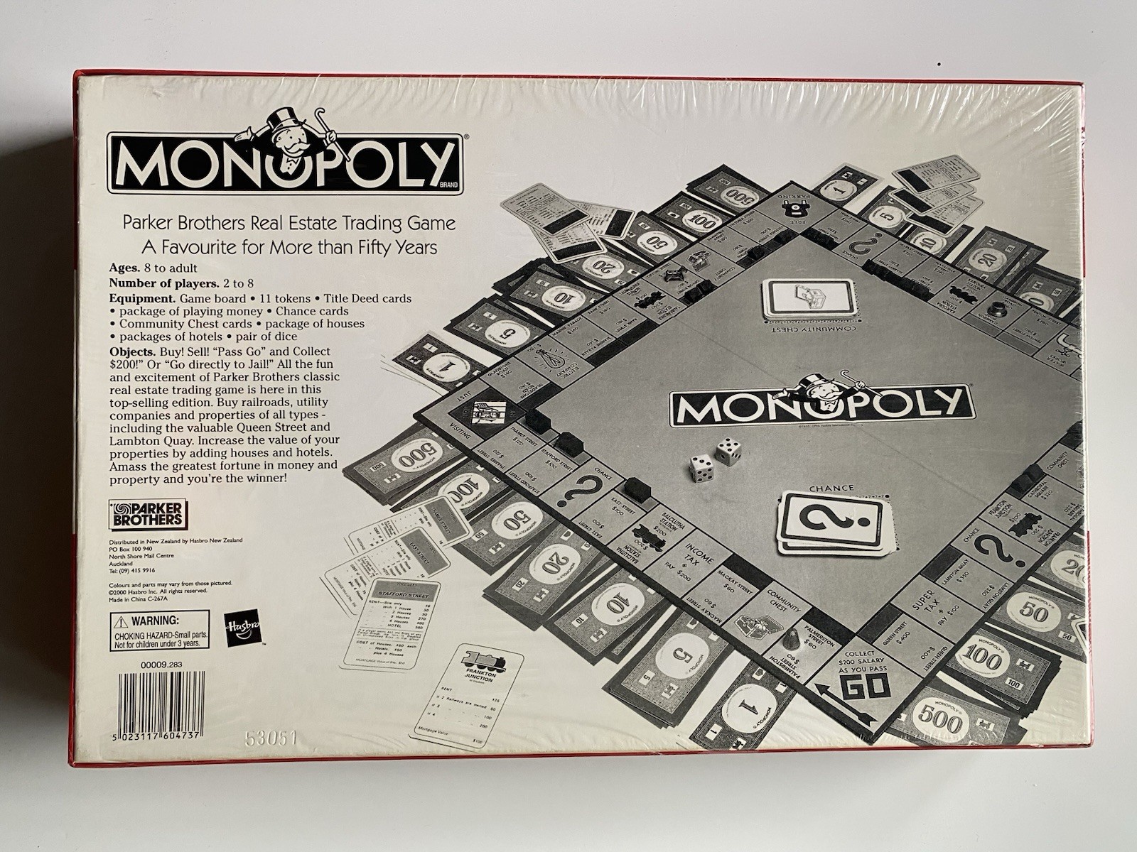 *SEALED* Monopoly NEW ZEALAND EDITION 2000 Board Game New Vintage Hasbro