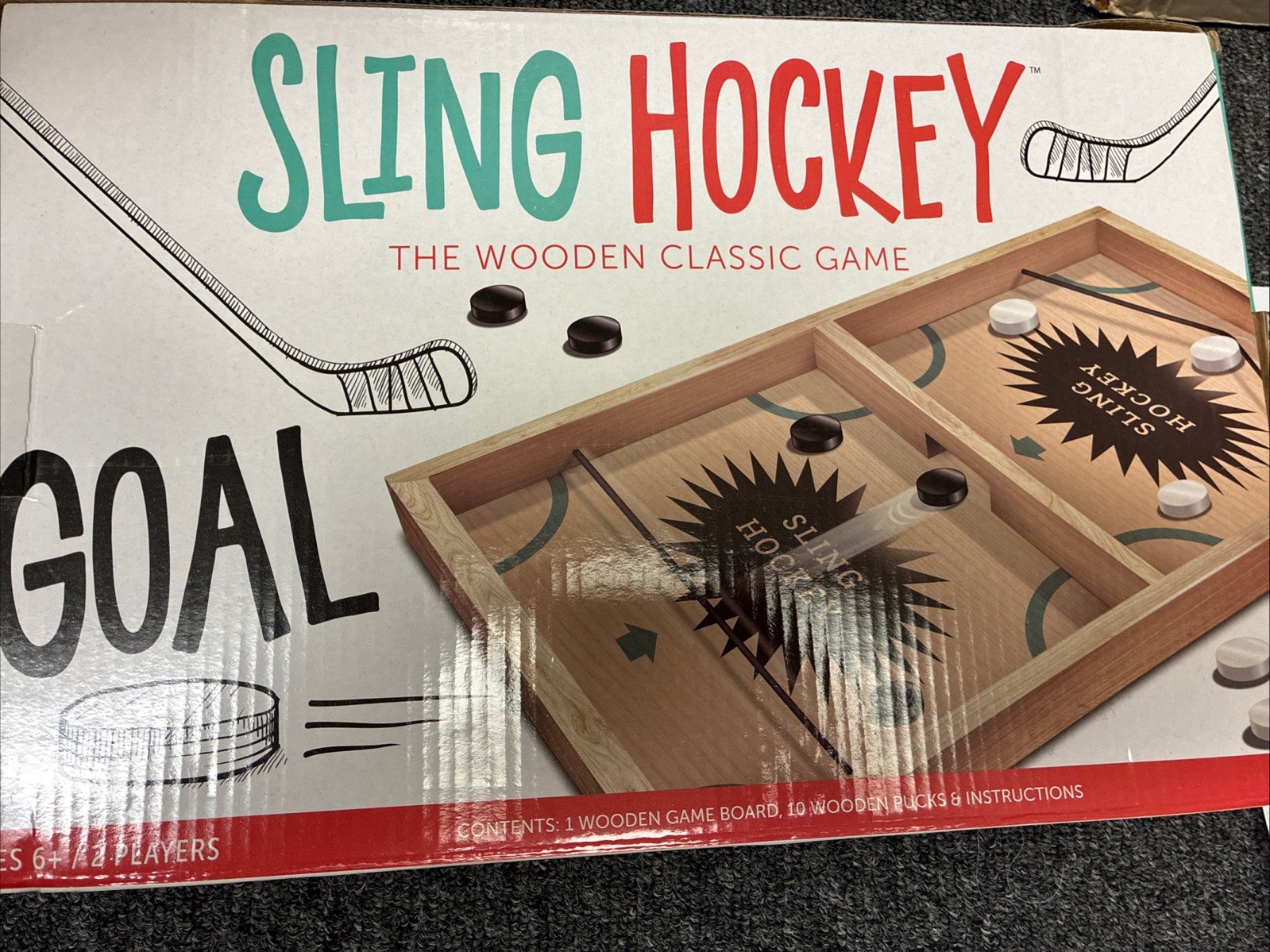 Fast Sling Puck Board Game Table Hockey Foosball Toys For Family Children*