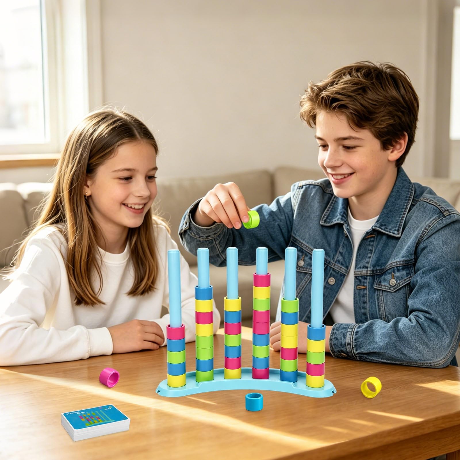 Color Matching Challenge Game – Fast Pattern Color Sorting & Stacking Toys, F…