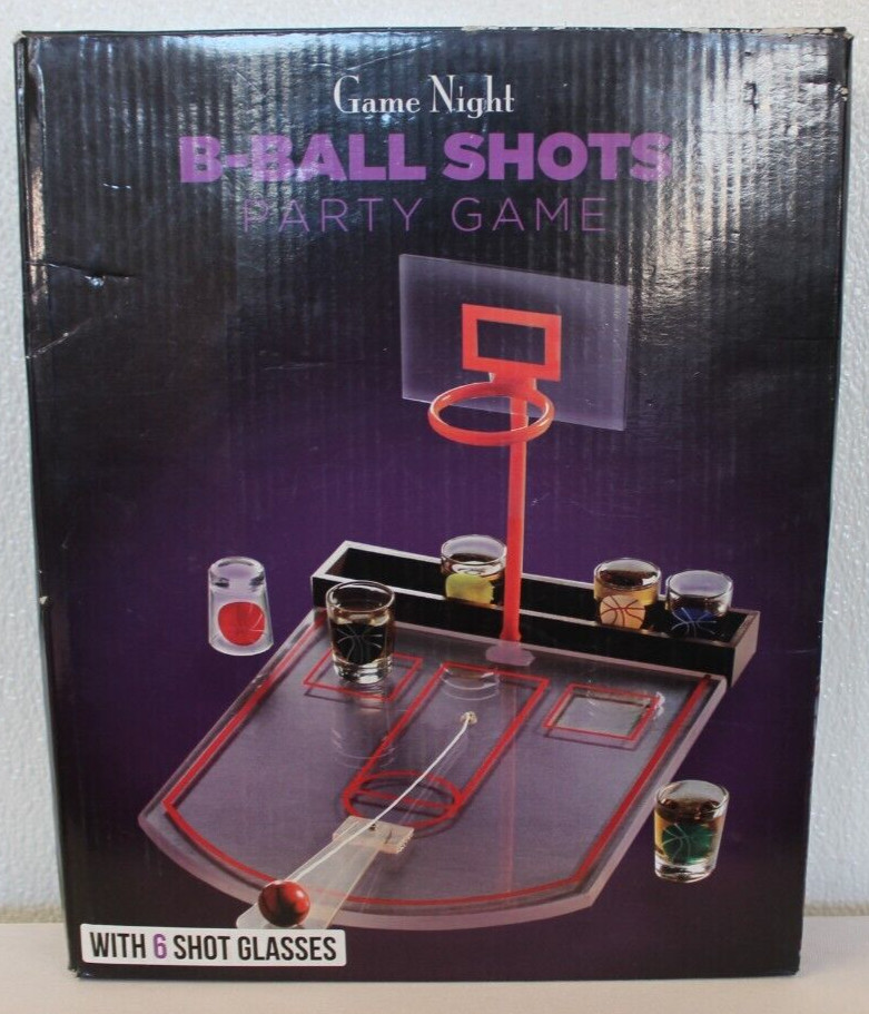 Game Night “B-Ball Shots” Party Game, Drinking Game OPEN BOX