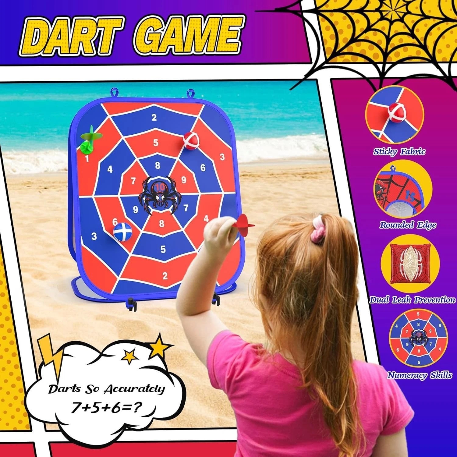 Durable Spider Bean Bag Toss Game – Perfect Family Activity for Any Occasion