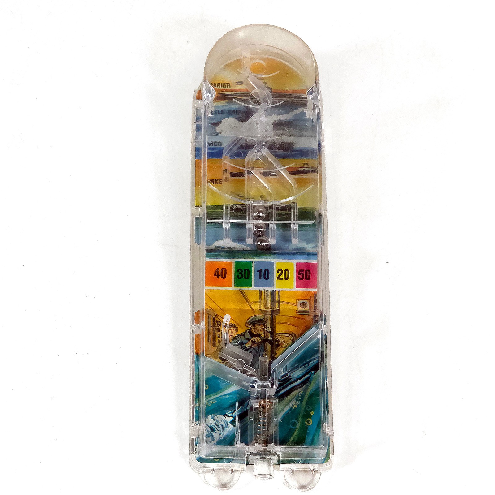 Plastic Submarine Pinball Game • Durham Industries • Hong Kong • Vintage 1975