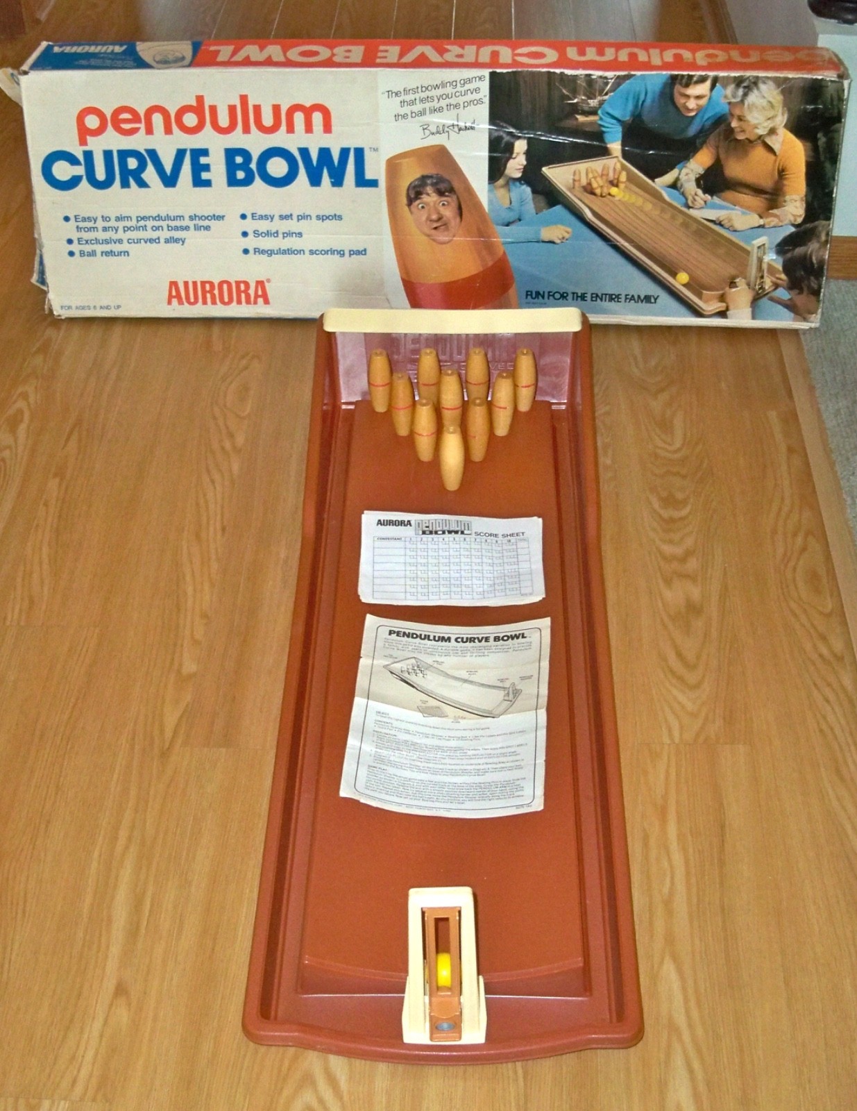 1974 Aurora Pendulum Curve Bowl ~ 100% Complete ~ Great Condition