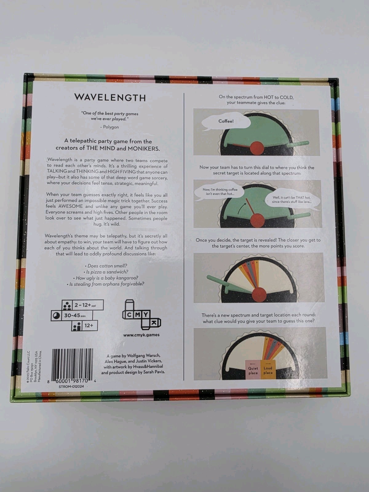 Wavelength Party Game 2023 NO INSTRUCTIONS