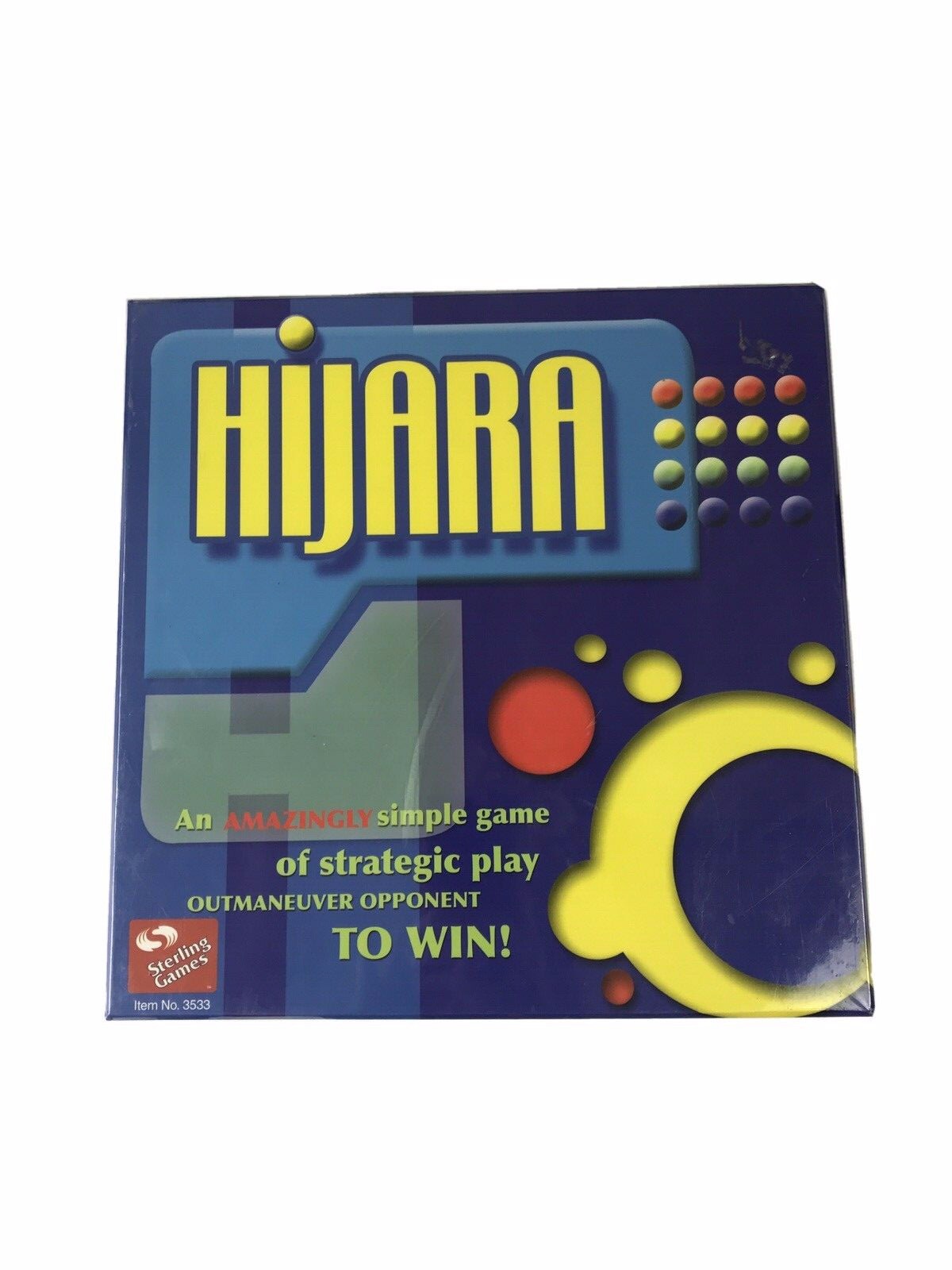 Hijara Strategy Board Game 2003 Sunnywood NO. 3533 Sterling Games – NEW Ages 8+