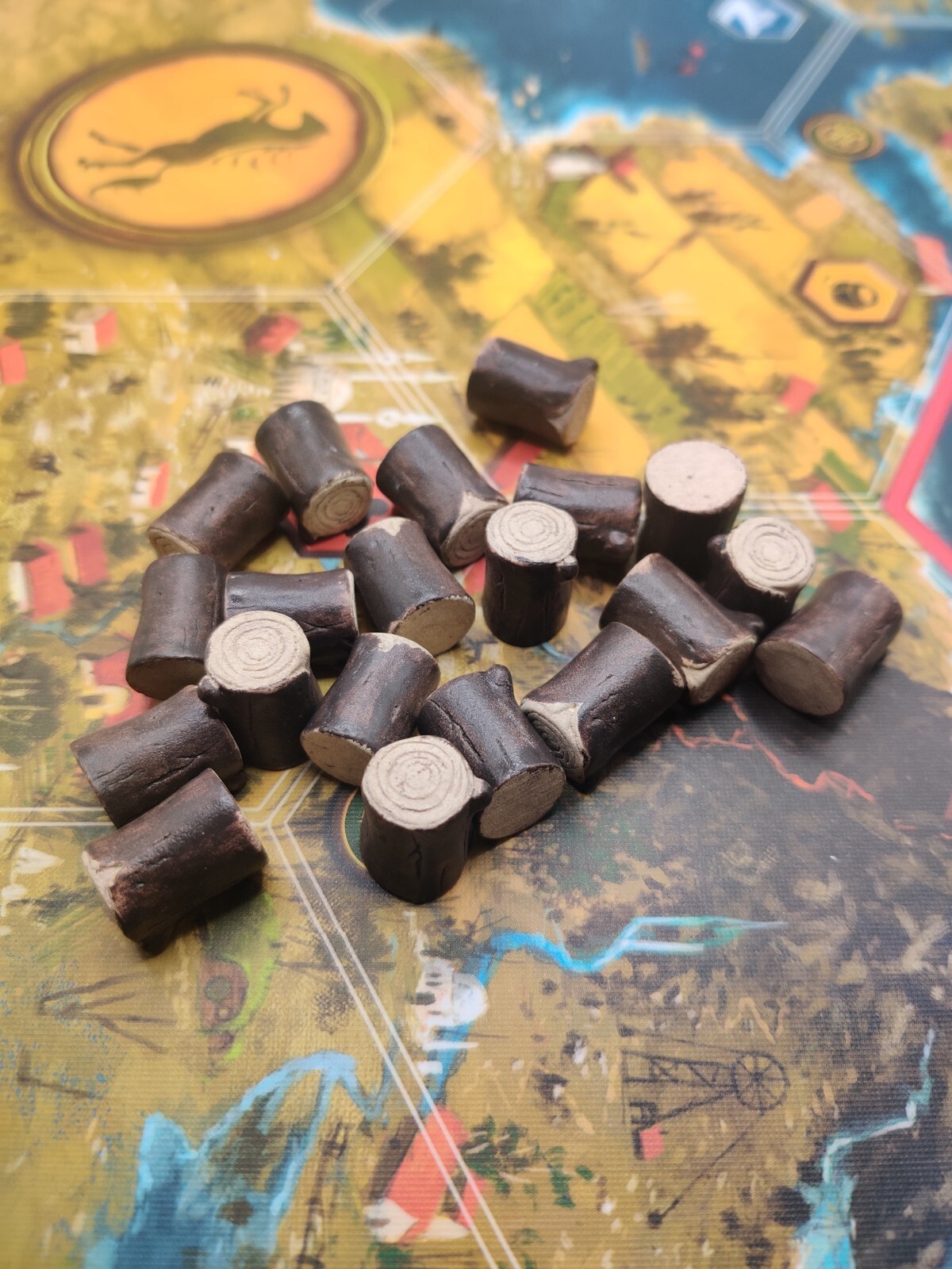 Scythe Board Game Wood Resource Upgrade 20 pieces