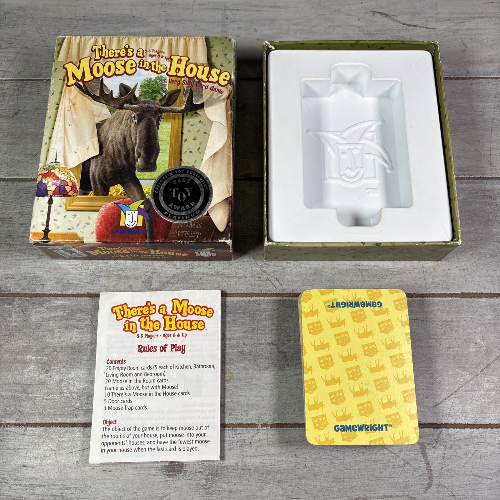 There’s a Moose in the House Card Game Gamewright Kids Learn Matching Creativity