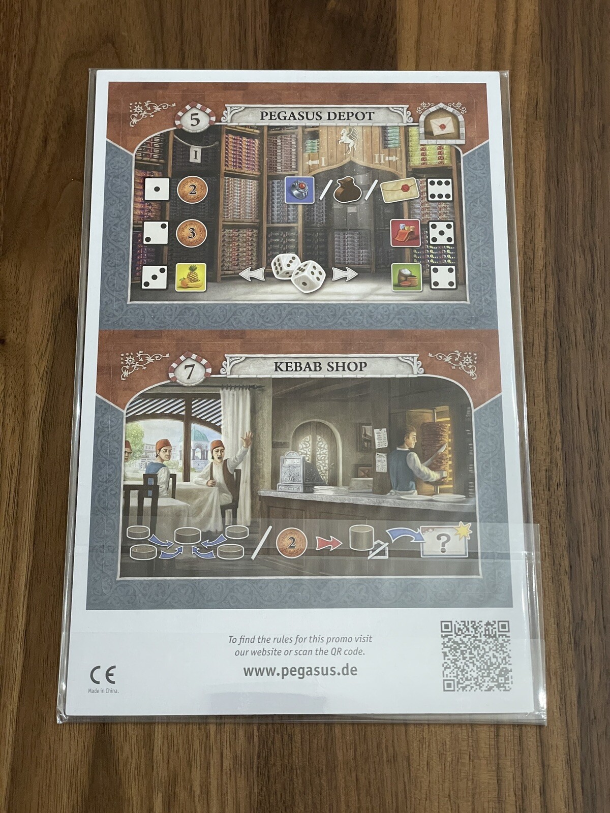 Instanbul Big Box Board Game Promo Tile Set Kebab Shop & Depot Mini Expansions