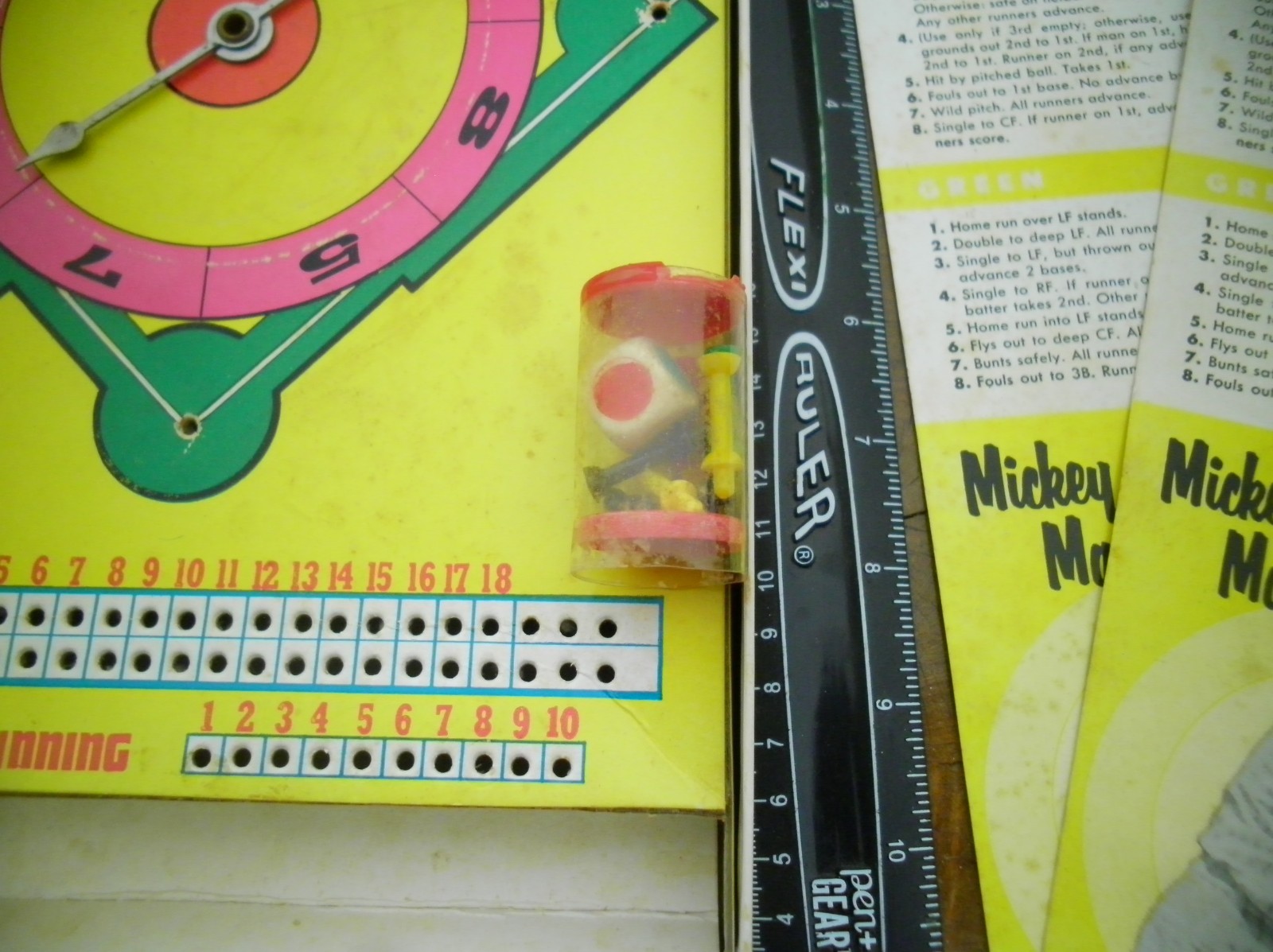 1957 Mickey Mantle’s Big League Baseball Game w/ Spinner, Play Cards – Near Comp