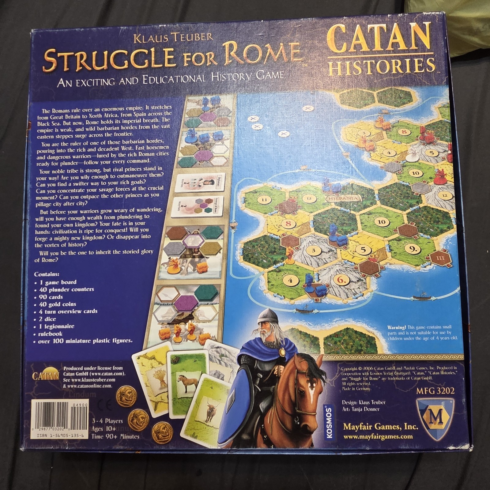 Mayfair Games Catan Histories Struggle for Rome Board Game 3-4 Players Ages 10+