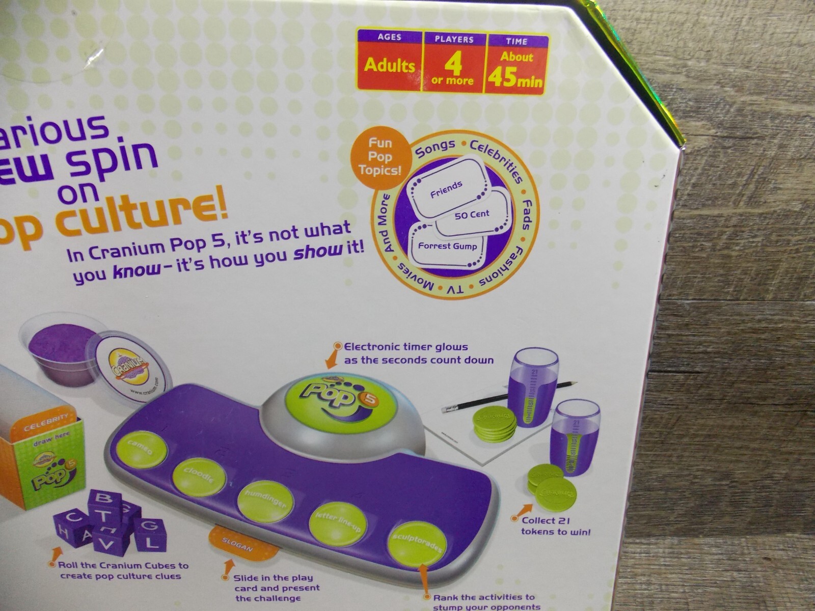 Cranium Pop 5 Adult Pop Culture Trivia Console Family Party Board Game