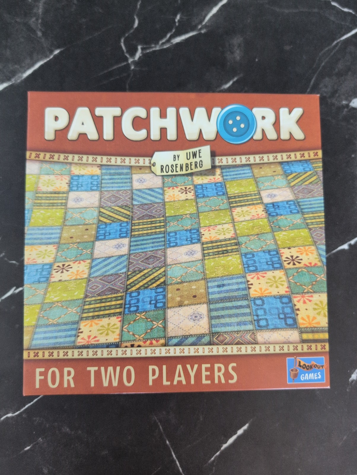 Patchwork Boardgame Uwe Rosenberg Lookout Games Complete Sewing Tile Game Vtg
