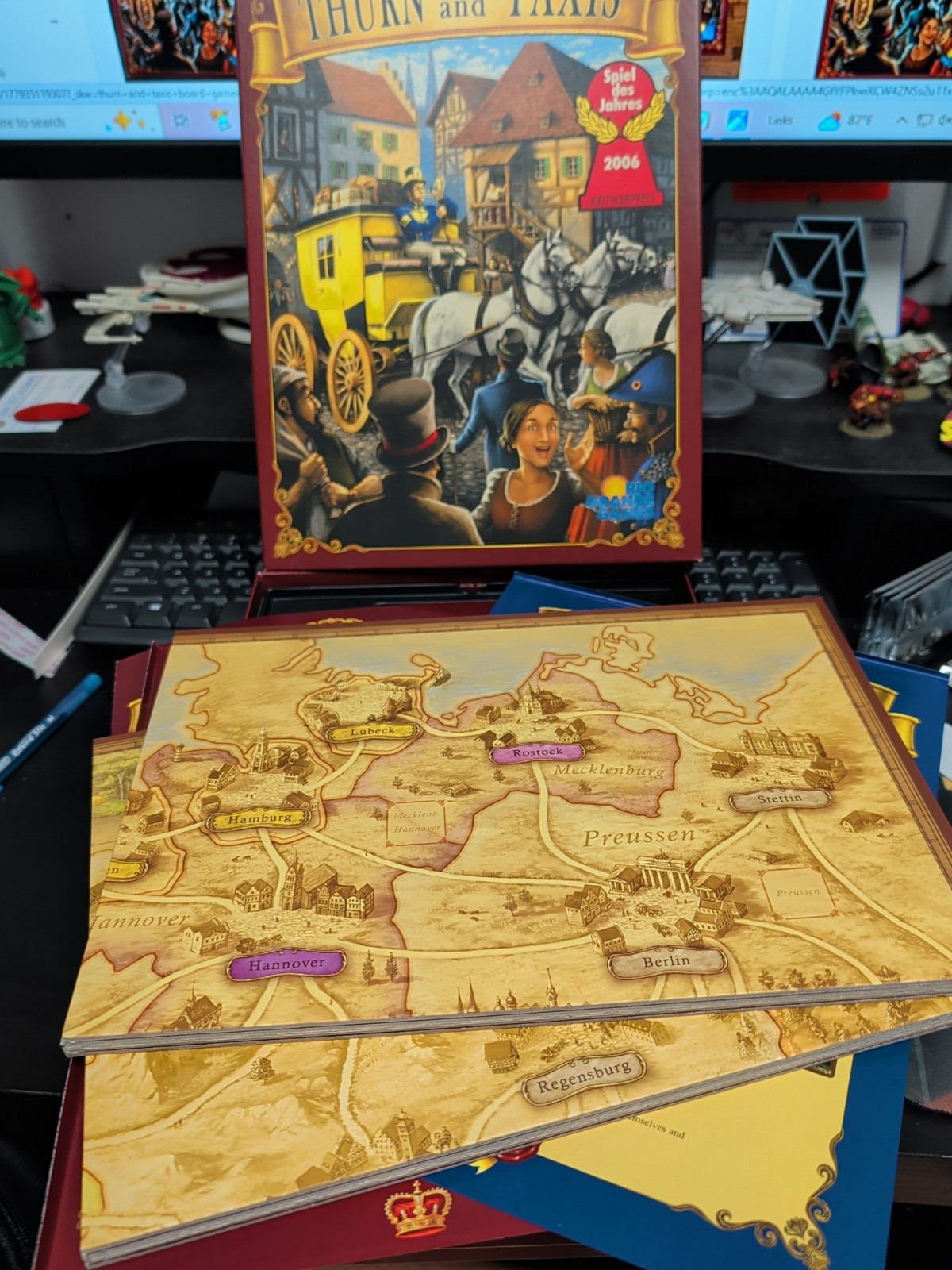Thurn And Taxis With Power And Glory Expansion, Used, Complete