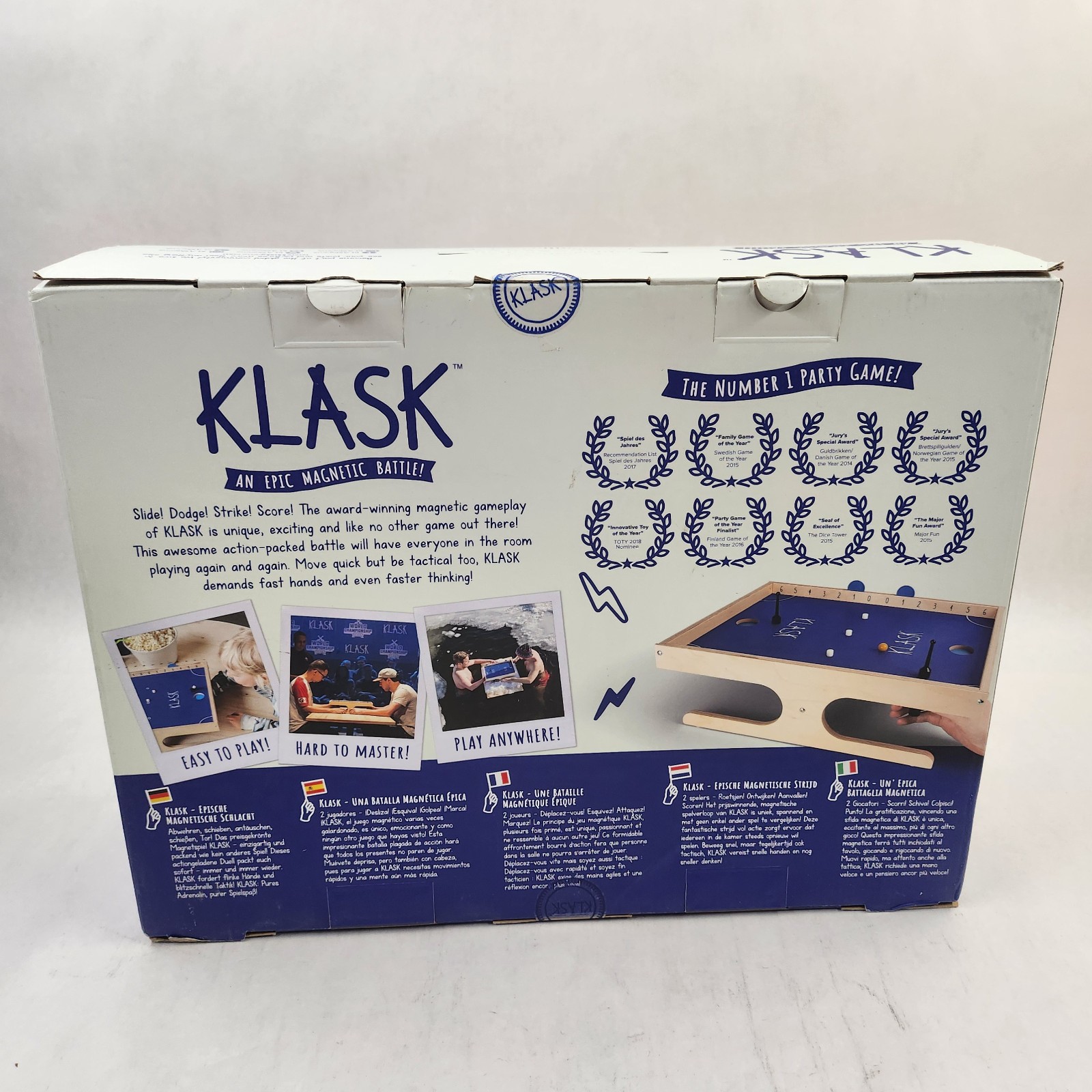 Klask Game An Epic Magnetic Battle Designed In Denmark Asmodee Sealed