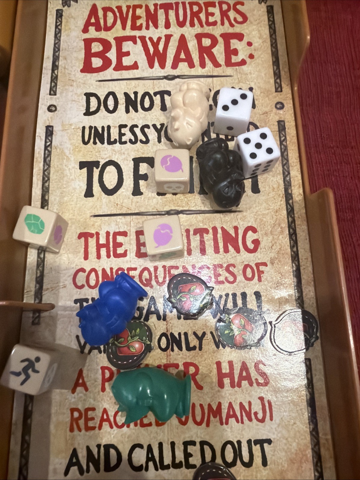 Jumanji Deluxe Electronic Board Game Adventure Game Spin Master – Tested Works