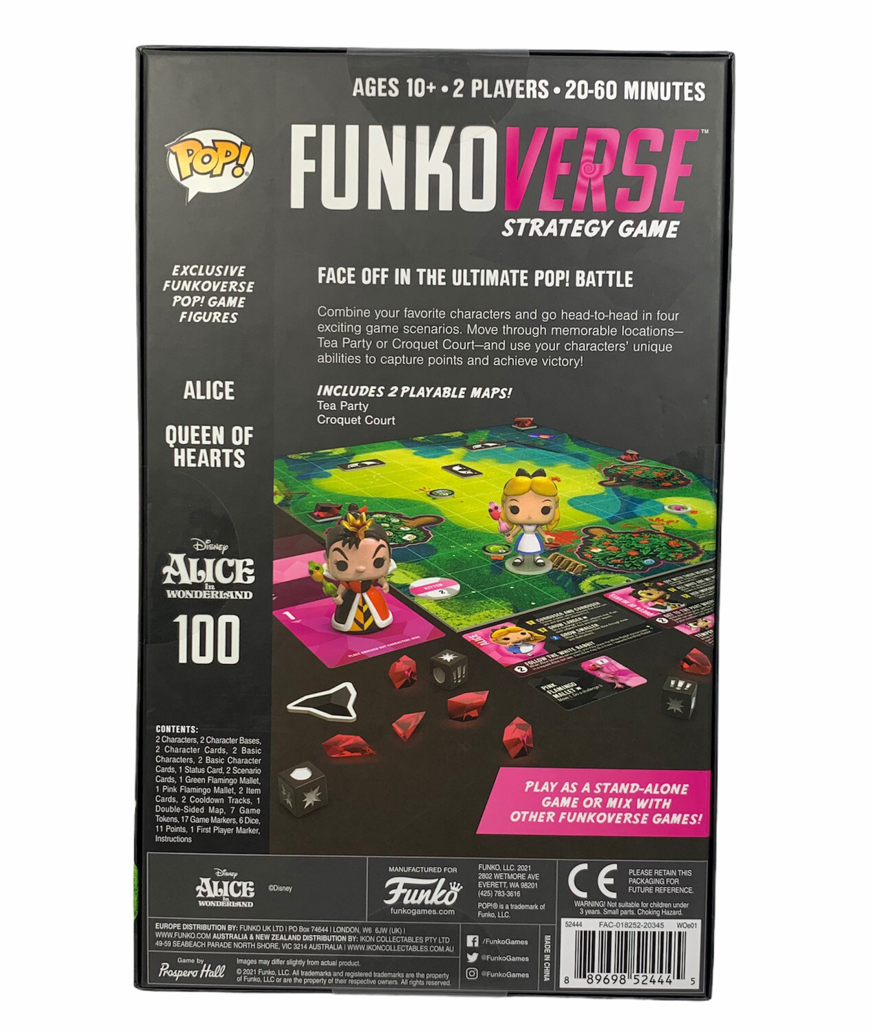 Funkoverse 2021 Alice In Wonderland Disney Strategy Game Rare Chase Funko Pop!