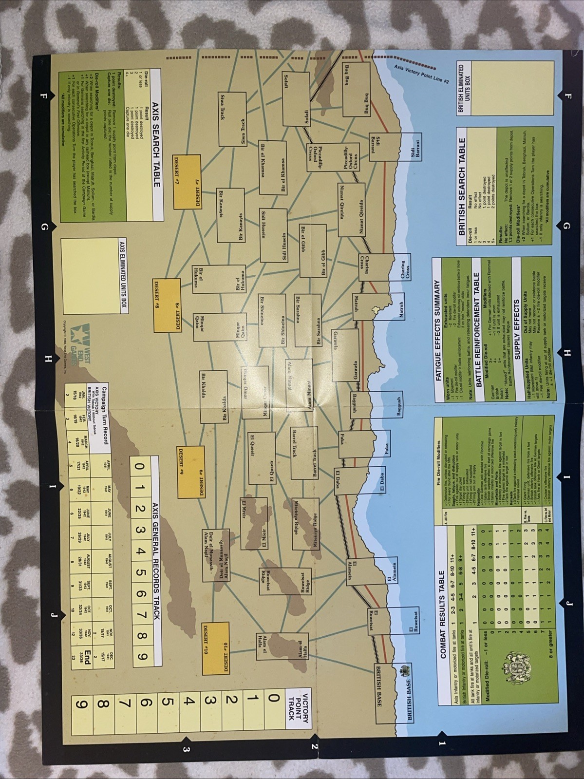 West End Games. 1986. Rommel In North Africa. Punched VGC.