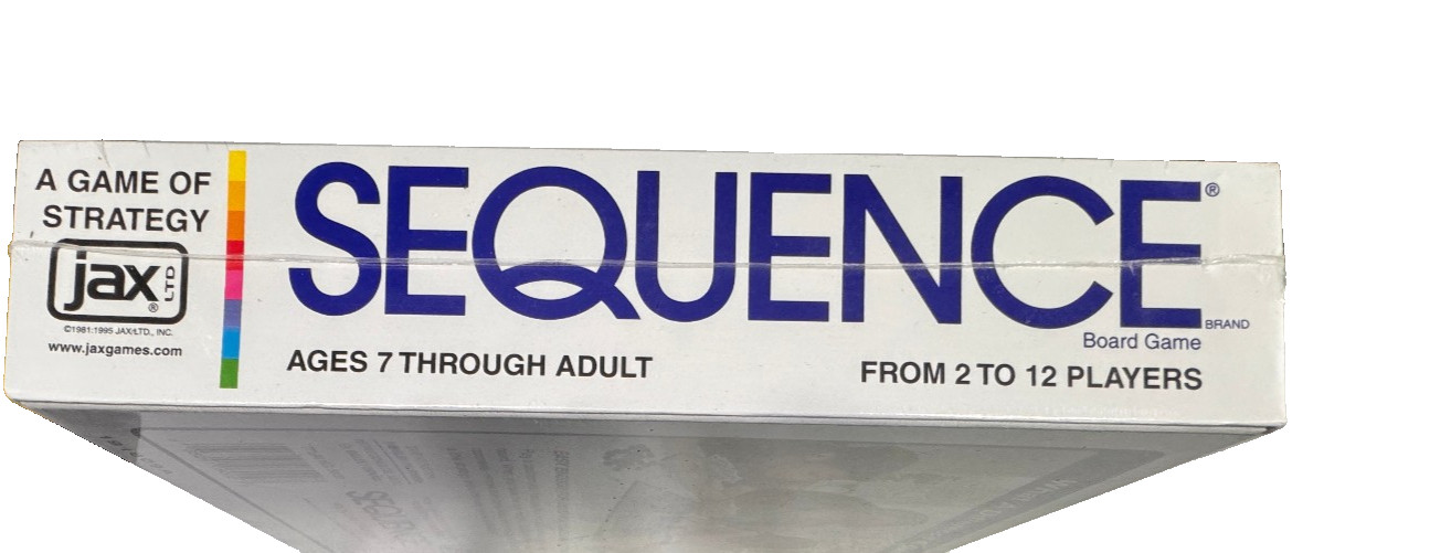 Sequence Strategy Game Jax Ages 7 to Adult New Sealed 2 to 12 Players