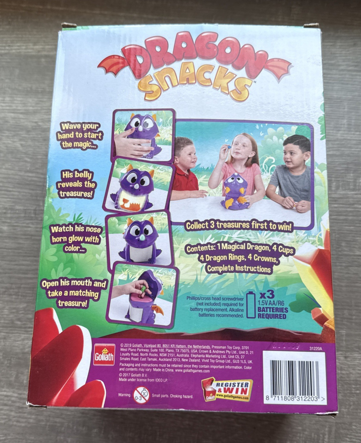 Dragon Snacks 2019 Game COMPLETE Instructions Lights & Sounds Tested Works