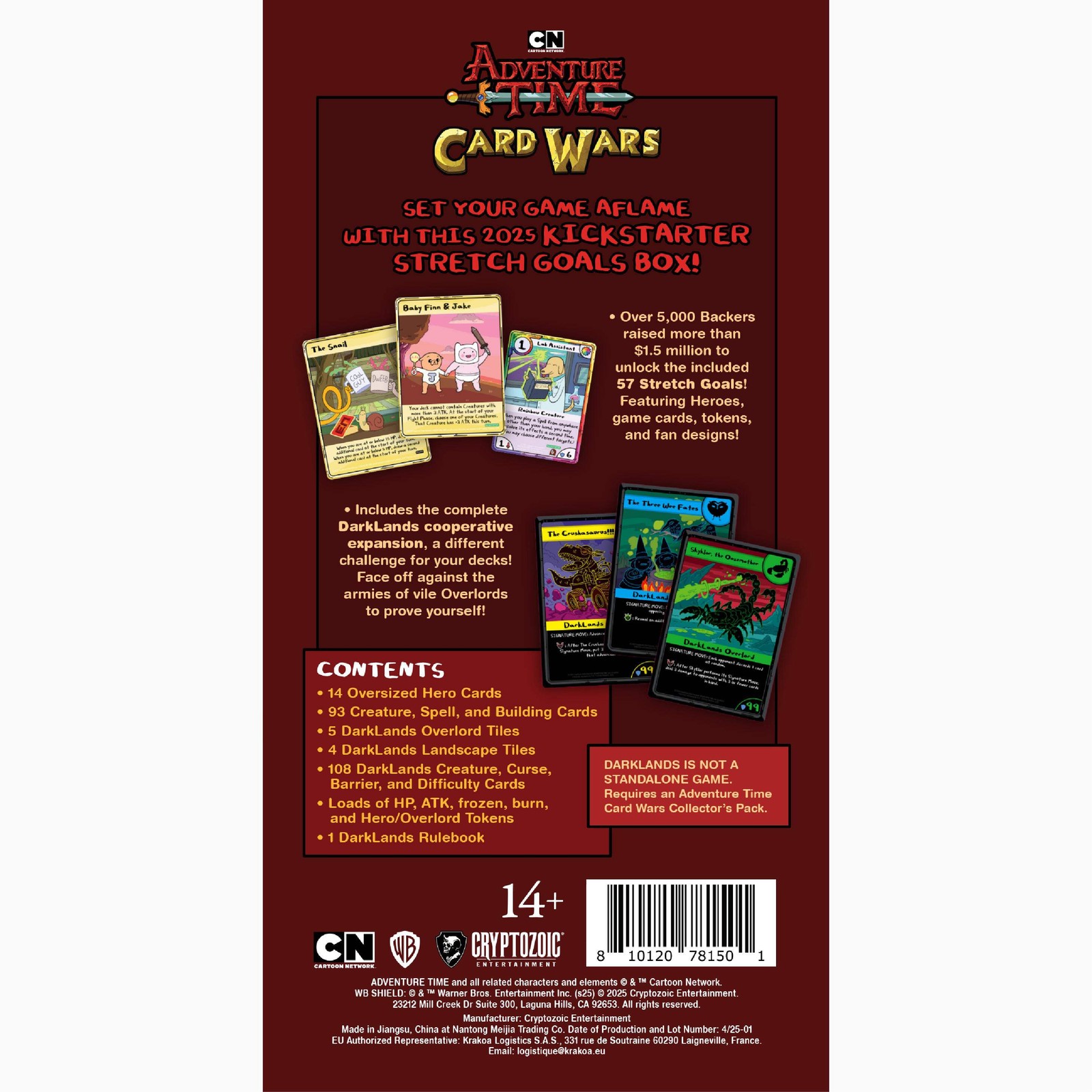 Adventure Time Card Wars 2025: Stretch Goals Box (Kickstarter Exclusive)