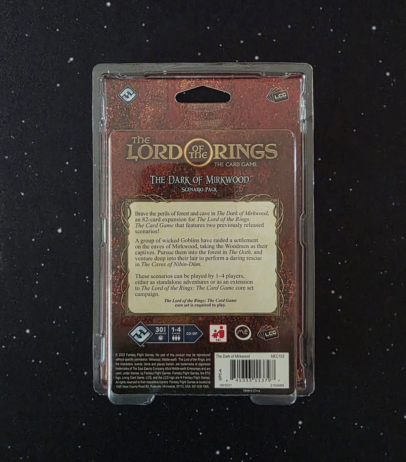 The Dark of Mirkwood Scenario Pack (New Sealed) / Lord Of The Rings LCG