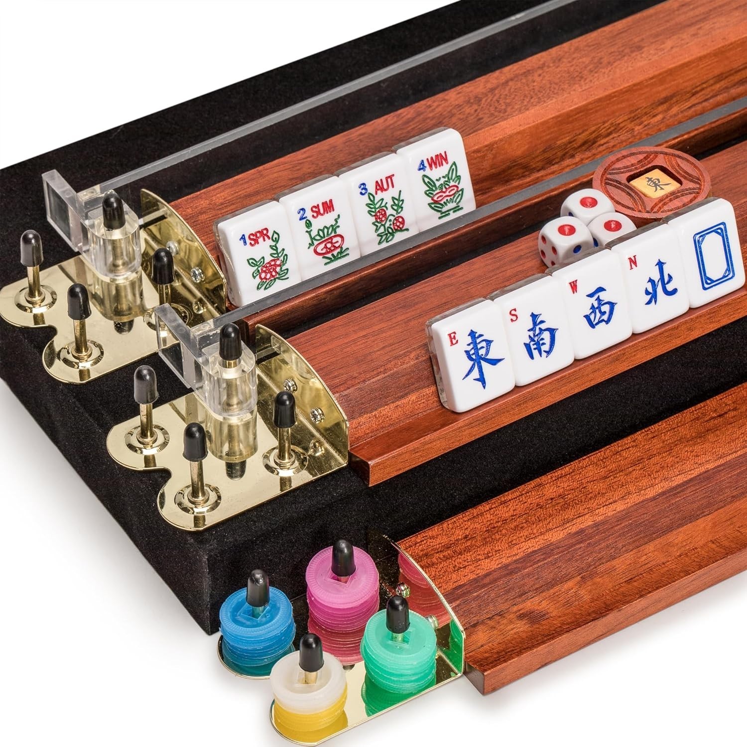 Yellow Mountain Imports American Mahjong Set, Koi Fish #3816R R1